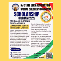 NJ State Elks Special Children's Committee Scholarship Program